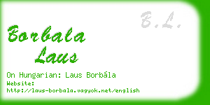 borbala laus business card